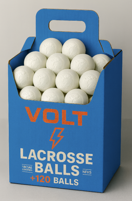 PREORDER: Case of 100 VOLT Greaseless NOCSAE & NFHS Certified Premium Lacrosse Balls